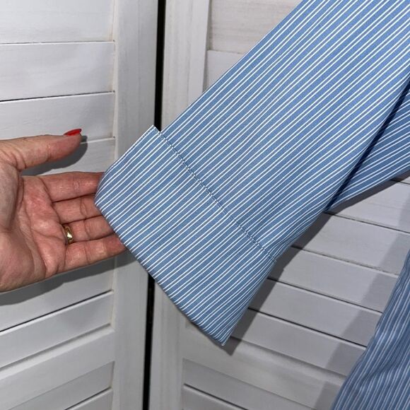 Land's End No Iron Oxford Shirt Size 8 Pin Point NWOT - Picture 6 of 12